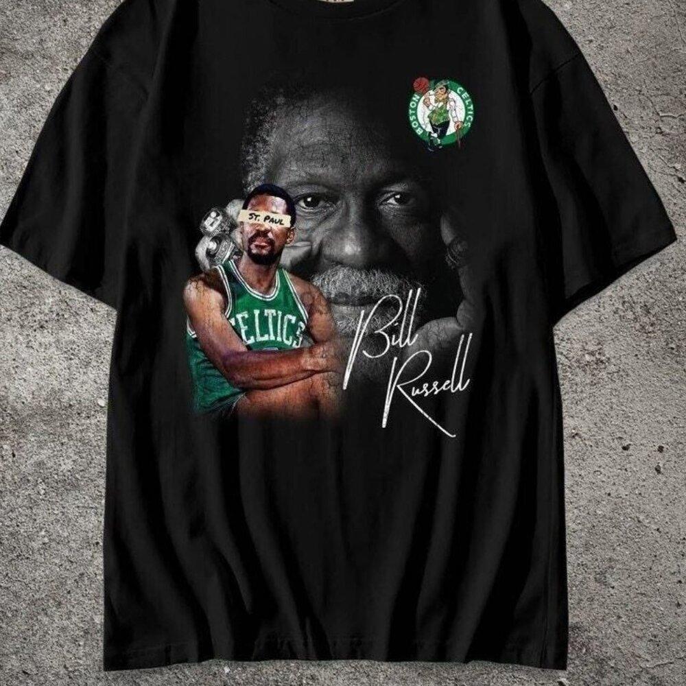 Nba Legend Bill Russell Signature Legend Shirt Boston Celtics Shirt